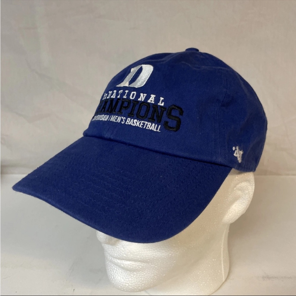 Duke Blue Devils Hat Cap Strap Back Mens NCAA Basketball 5x National Champions